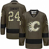 Glued Calgary Flames #24 Craig Conroy Green Salute to Service NHL Jersey,baseball caps,new era cap wholesale,wholesale hats